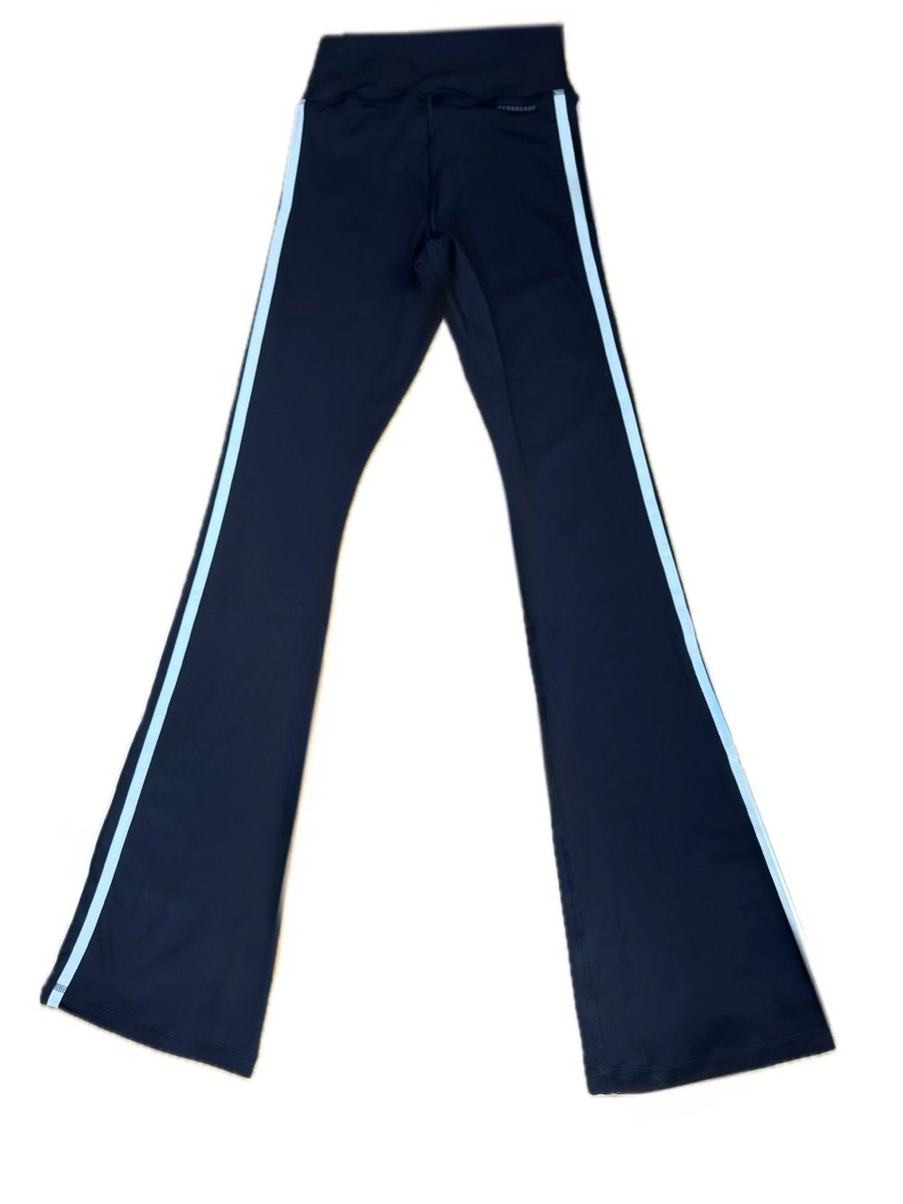 NWT Adidas Training Flared Leggings Three Stripes Tight Fit New High Rise XS $55 - Picture 5 of 5